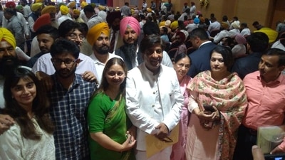 Brahm Shankar Jimpa, MLA representing the Hoshiarpur Assembly Constituency, along with his family. Brahm Shankar Jimpa, MLA representing the Hoshiarpur Assembly Constituency, along with his family.