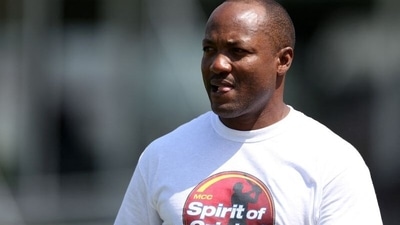 MCC's Brian Lara during nets. (Action Images)