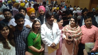 Earlier, on March 17, Punjab's newly-elected MLAs, including Chief Minister Bhagwant Mann, took oath as members of the Legislative Assembly. (HT Photo)