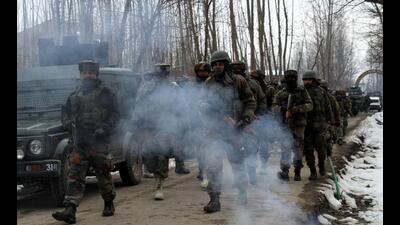 Most of the encounters took place in south Kashmir, according to official figures. Among the 39 terrorists killed, 10 were foreigners, says inspector general of police. (HT File)