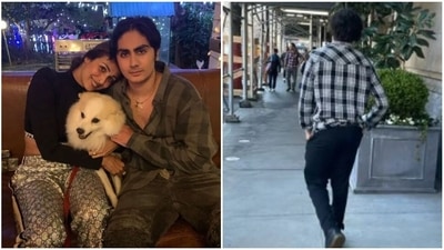 Malaika Arora shared photos as she met her son Arhaan Khan in New York.