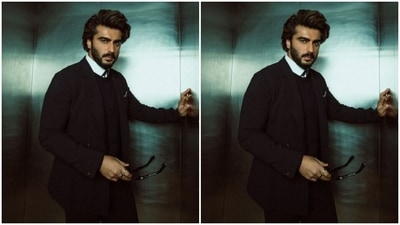Arjun held his tinted shades and posed with his hand on the elevator wall. (Instagram/@arjunkapoor)
