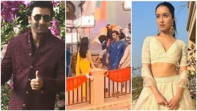 Ranbir Kapoor, Shraddha Kapoor in a leaked sequence from Luv Ranjan's untitled film. Ranbir Kapoor, Shraddha Kapoor in a leaked sequence from Luv Ranjan's untitled film.