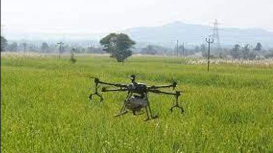 Border Security Force (BSF) officials who examined the drone said that it was not equipped with any camera. BSF said that it was made in China. (Image used for representation). (HT FILE PHOTO.)