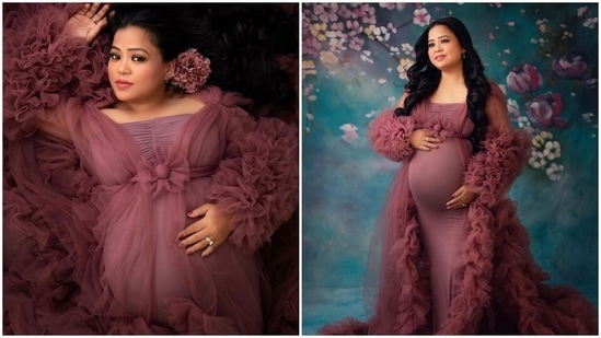 Bharti Singh shares pictures from her maternity shoot. She is expecting her first child with Haarsh Limbachiyaa.