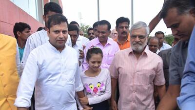 Vaibhav Gehlot, son of Rajasthan chief minister Ashok Gehlot, and 14 others have been accused of defrauding a cityresident ₹6.8 crore. Vaibhav Gehlot, son of Rajasthan chief minister Ashok Gehlot, and 14 others have been accused of defrauding a cityresident ₹6.8 crore.
