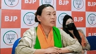 S Phangnon Konyak, a leader of the Bharatiya Janata Party (BJP), is the frontrunner after the state’s ruling coalition named her as its nominee. If elected, she will become the first woman from the state to walk into the Upper House, and the first Naga woman to step inside Parliament since 1977. (HT Photo)