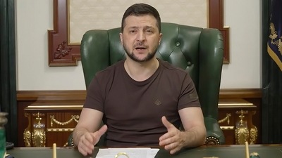  Ukrainian President Volodymyr Zelenskyy. (AP) Ukrainian President Volodymyr Zelenskyy. (AP)