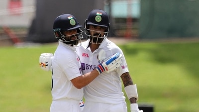 India's KL Rahul with Virat Kohli&nbsp; (REUTERS)