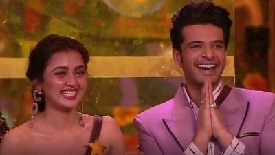 Tejasswi Prakash and Karan Kundrra on Bigg Boss 15.