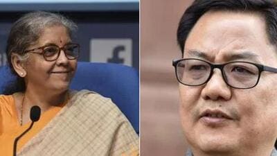 Union finance minister Nirmala Sitharaman and law and justice minister Kiren Rijiju will meet the newly elected Manipur MLAs in Imphal. (File)