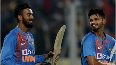 KL Rahul with Shreyas Iyer