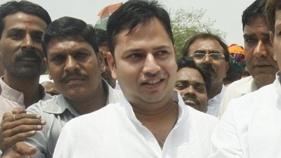 Rajasthan chief minister Ashok Gehlot’s son Vaibhav Gehlot. (HT File Photo)