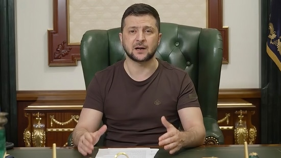  Ukrainian President Volodymyr Zelenskyy. (AP)