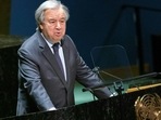 UN Secretary-General Antonio Guterres. (AFP file) UN Secretary-General Antonio Guterres. (AFP file)