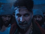Akshay Kumar in a still from Bachchhan Paandey. Akshay Kumar in a still from Bachchhan Paandey.