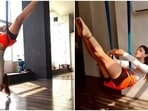 Rubina Dilaik does aerial yoga in workout video, says 'pain of regret is greater than pain of discipline': Watch
