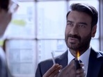 Ajay Devgn in a still from Runway 34 trailer. Ajay Devgn in a still from Runway 34 trailer.