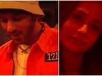 Ali Mercchant and Sara Khan on the reality show Lock Upp. Ali Mercchant and Sara Khan on the reality show Lock Upp.