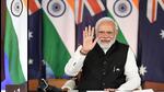 Prime Minister Narendra Modi at the 2nd India-Australia Virtual Summit, in New Delhi on Monday. (ANI) Prime Minister Narendra Modi at the 2nd India-Australia Virtual Summit, in New Delhi on Monday. (ANI)