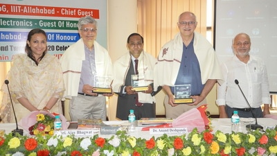 Develop tech for future - IIIT-A chairman Anand Deshpande at IIIT-A on Monday (HT Photo) Develop tech for future - IIIT-A chairman Anand Deshpande at IIIT-A on Monday (HT Photo)