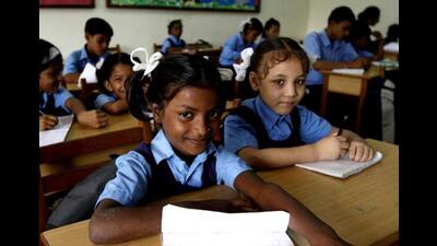 A total of 11 schools replied that EWS reservation is not applicable to them as they have minority status. (HT File Photo)