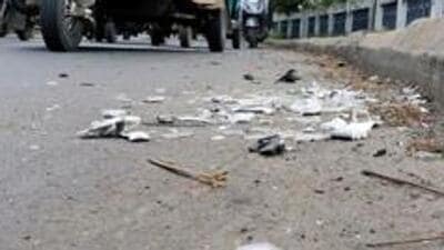 The incident took place near Hebbal flyover on Ballary road (airport road). (Representational photo) The incident took place near Hebbal flyover on Ballary road (airport road). (Representational photo)