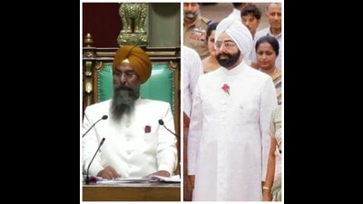 Wearing a white achkan with a red rose tucked neatly in the left pocket while assuming charge as the Punjab assembly speaker on Monday, Kultar Singh Sandhwan emulated his grandfather Giani Zai Singh’s attire during the latter’s swearing-in ceremony as the president of India in 1982.