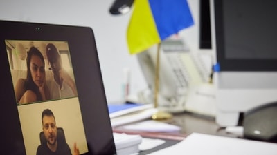 A picture tweeted by Volodymyr Zelenskyy. (Twitter. ) A picture tweeted by Volodymyr Zelenskyy. (Twitter. )