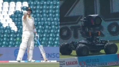 Robot cam leaves Steve Smith furious (Twitter)