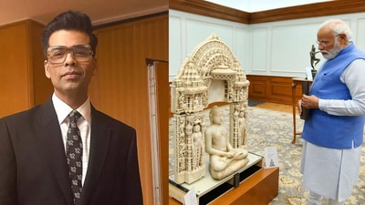 Karan Johar reacts to the news of 29 antiquities that have been repatriated to India from Australia.