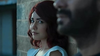 Raashii Khanna alongside Ajay Devgn in a still from Rudra: The Edge of Darkness. Raashii Khanna alongside Ajay Devgn in a still from Rudra: The Edge of Darkness.