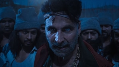 Akshay Kumar in a still from Bachchhan Paandey. Akshay Kumar in a still from Bachchhan Paandey. 