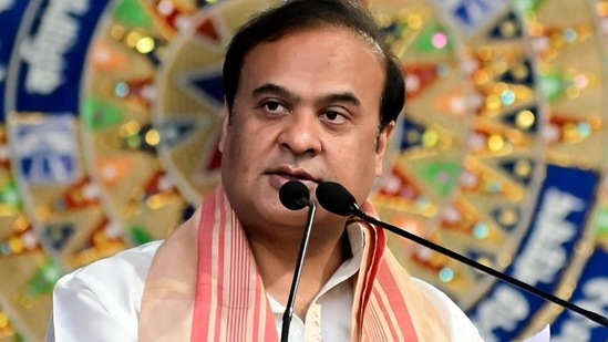 Assam chief minister Himanta Biswa Sarma gave a warning to the Congress. (File photo) (ANI).&nbsp;(HT_PRINT)