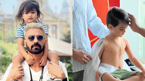 Arjun Rampal shares a picture of his son Arik Rampal on Instagram.