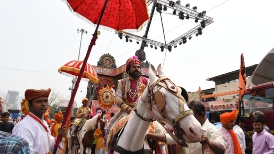 Chhatrapati Shivaji, the founder of the Maratha kingdom, was born in Pune's Shivneri Durg in 1603.(HT Photo/Bachchan Kumar)