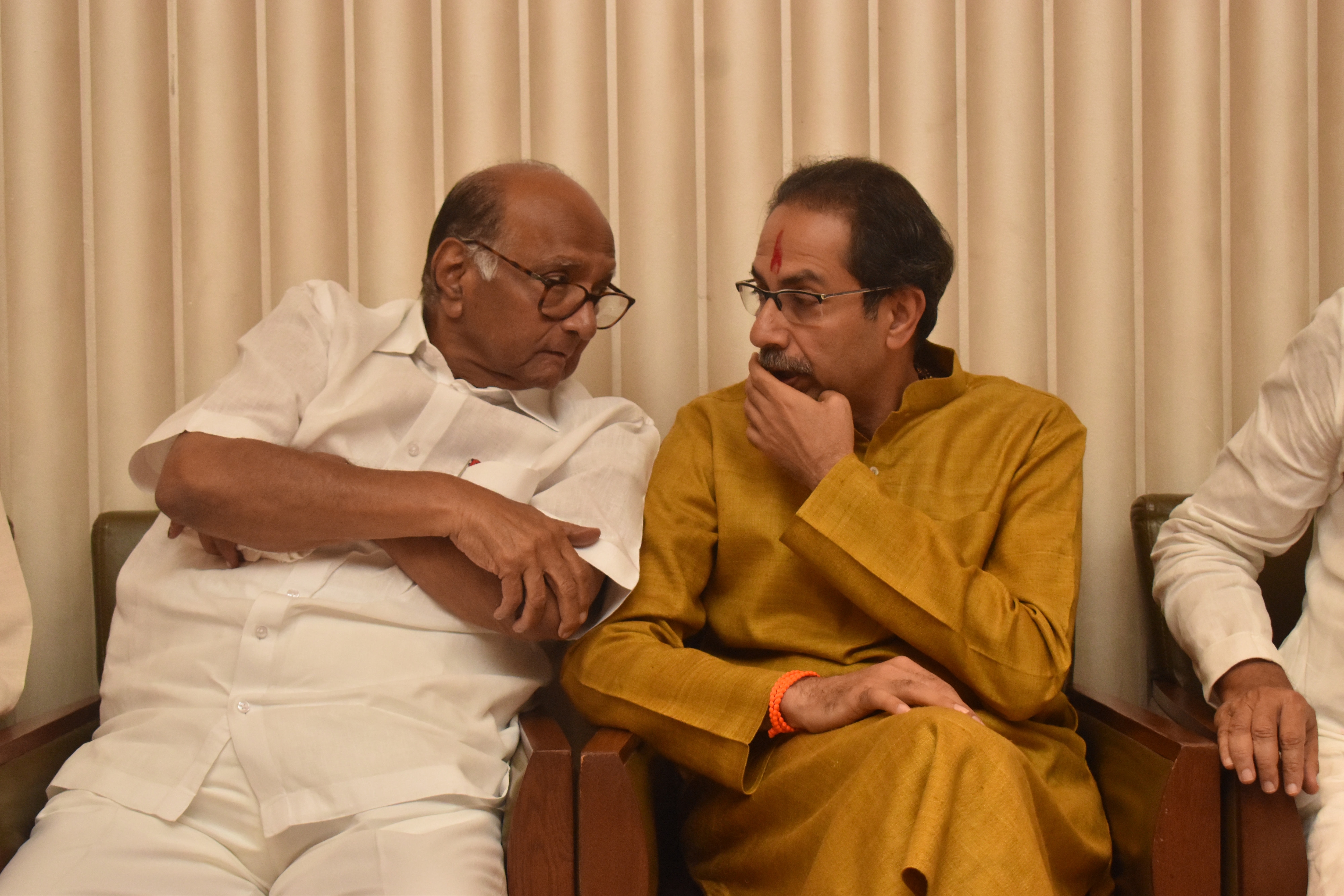 Shiv Sena supremo and Maharashtra CM Uddhav Thackeray with NCP boss Sharad Pawar. Shiv Sena supremo and Maharashtra CM Uddhav Thackeray with NCP boss Sharad Pawar. 