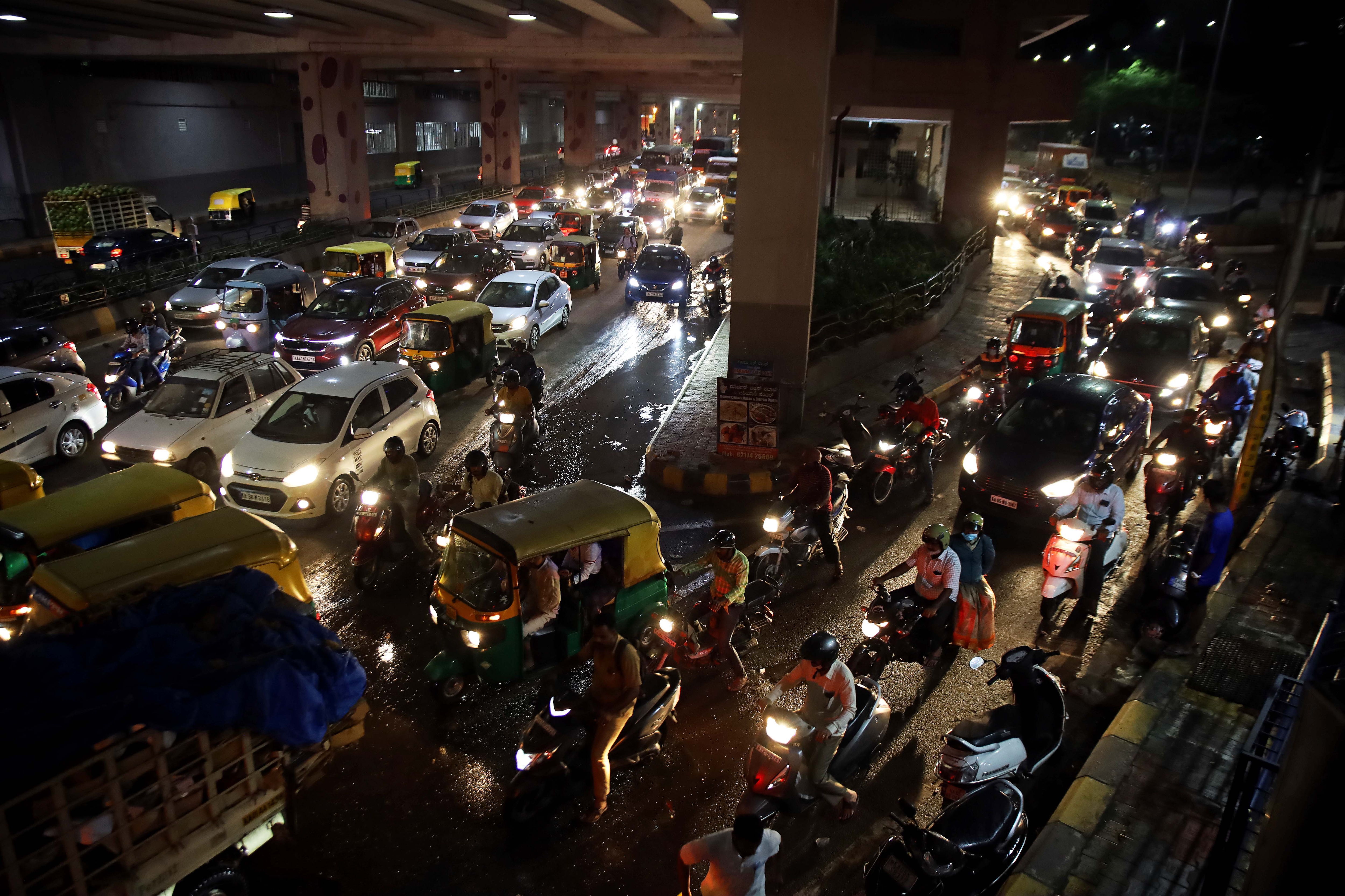Incessant rains in Bengaluru wreaked havoc, causing traffic congestions, flooding, hitting businesses and damaging property. (PTI Photo)(PTI03_19_2022_000168B) (PTI) Incessant rains in Bengaluru wreaked havoc, causing traffic congestions, flooding, hitting businesses and damaging property. (PTI Photo)(PTI03_19_2022_000168B) (PTI)