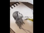 The lecturer's sketch being drawn by the student during class. (instagram/@gondesichandrika_) The lecturer's sketch being drawn by the student during class. (instagram/@gondesichandrika_)