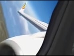 A screengrab from the video that is going viral with a claim that it shows the “last moment recorded on the plane” after a China Eastern Airlines aircraft crashed in southern China on Monday.&nbsp;