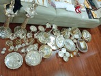 Several valuables were retrieved from a BDA agent's home after an ACB raid (ANI photo) Several valuables were retrieved from a BDA agent's home after an ACB raid (ANI photo)