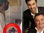 Ranbir Kapoor's phone had a wallpaper of Rishi Kapoor's picture. Ranbir Kapoor's phone had a wallpaper of Rishi Kapoor's picture.