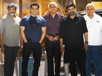 Salman Khan on sets of Godfather.&nbsp;