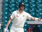Steve Smith recorded his 35th Test fifty. Steve Smith recorded his 35th Test fifty. 