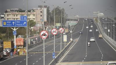 A view of Delhi-Meerut Expressway in Ghaziabad. (Sakib Ali/HT Photo) A view of Delhi-Meerut Expressway in Ghaziabad. (Sakib Ali/HT Photo)