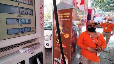 After the first price hike since November last year, petrol is now being sold for  ₹95.01 per litre in Chandigarh. (Keshav Singh/HT)