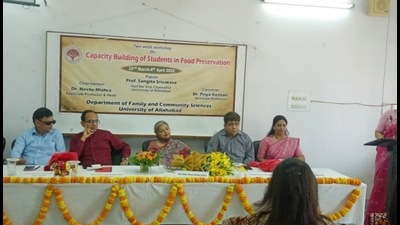 Inaugural session of the workshop underway at AU on Tuesday . (HT photo)