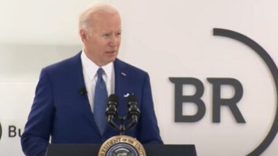 Joe Biden addresses the business leaders' summit. (Screengrab from White House video on YouTube).&nbsp; (YouTube )
