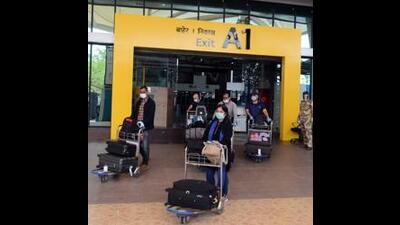 In a bid to discuss about extension work of Pune’s Lohegaon international airport, and also about the demand for a civilian airport for Pune region, a delegation from Pune is all set to have a meeting with minister of civil aviation Jyotiraditya Scindia on March 24. (HT FILE PHOTO)