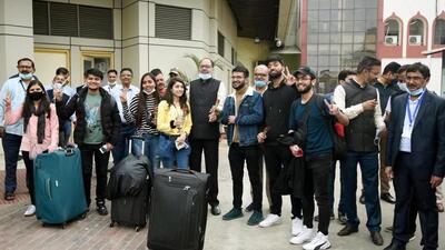 Among those brought back by the AP government were six students from Telangana, two from Karnataka and one each from Kerala and Odisha. (HT Photo) Among those brought back by the AP government were six students from Telangana, two from Karnataka and one each from Kerala and Odisha. (HT Photo)